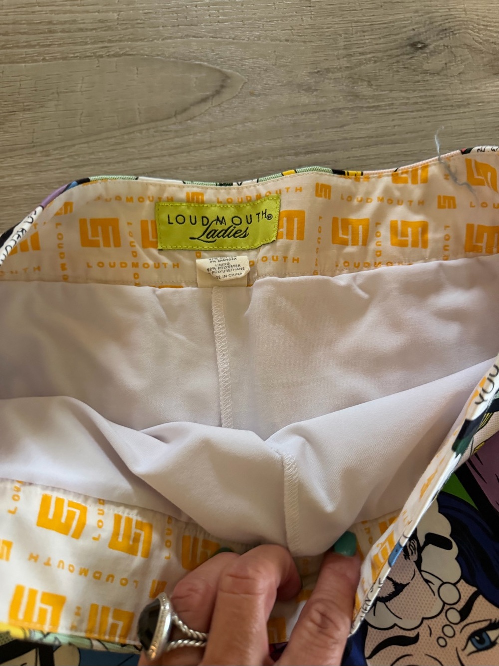 Loudmouth Comic Print Women’s skort 8 - Picture 4 of 5